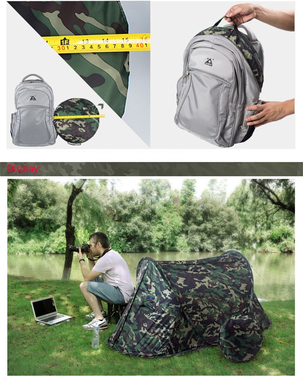Cheap Goat Tents SPORTSHUB Automatic Opening Waterproof Outdoor Camping Tents For Hiking Trekking Backpacking Fishing Tents Tourist Tents SES0031 Tents 